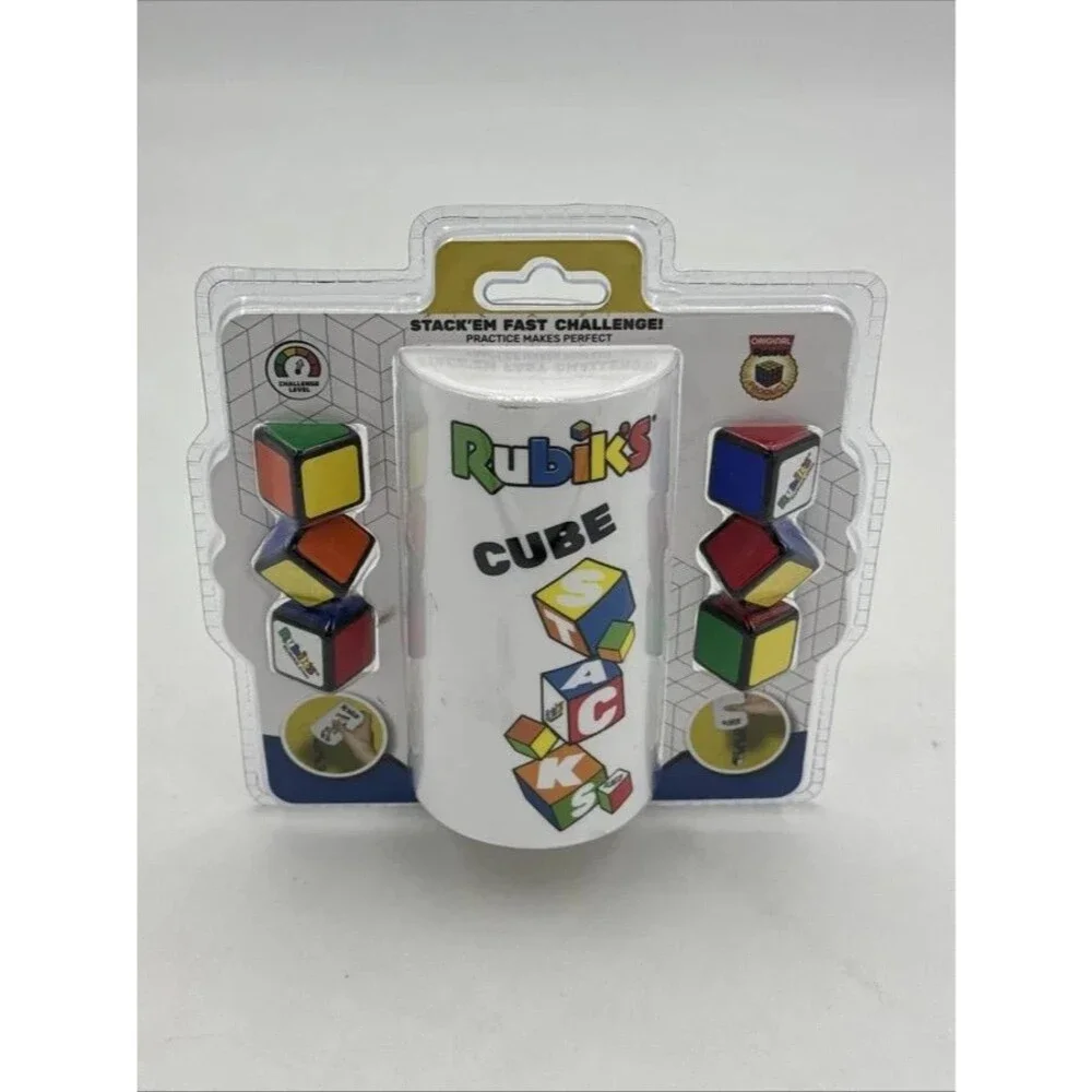 Rubik's Cube Stacks Game New Sealed Dexterity Fast-Paced Game Night Family